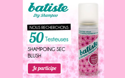 Test produit, SHAMPOING SEC BLUSH