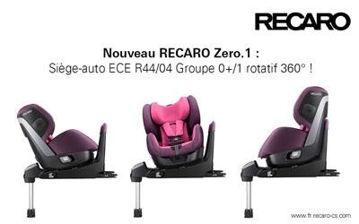 Test de produit, Siège auto Zero1 RECARO