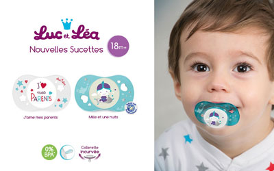 Test produit, Sucettes 18m+ Luc et Léa