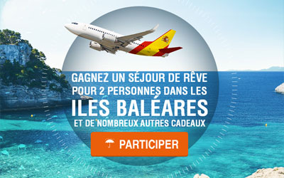 Voyage "all inclusive" pour 2 aux Baléares