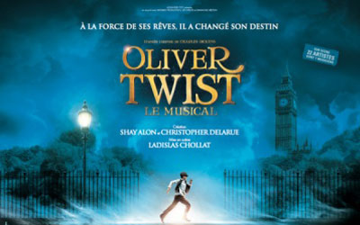 Invitations pour la comédie musicale "Oliver Twist"