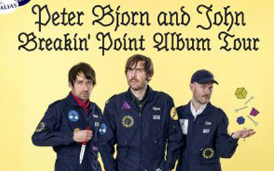 Invitations pour le concert de Peter Bjorn and John