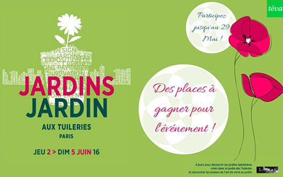 Invitations pour l'événement Jardins jardin