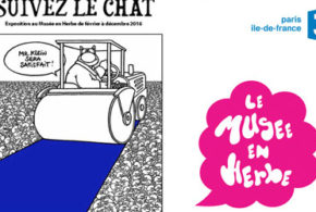 Invitations pour l'exposition L'art et le chat