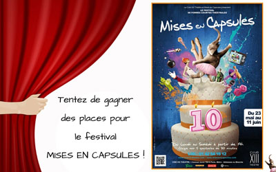 Invitations pour le festival "Mises en Capsules"