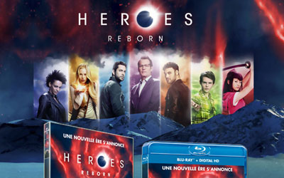 Blu-ray et DVD de la série "Heroes Reborn"