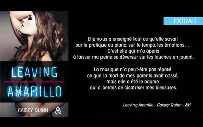 10 romans "Leaving Amarillo" de Caisey Quinn