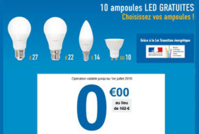 10 ampoules led gratuites