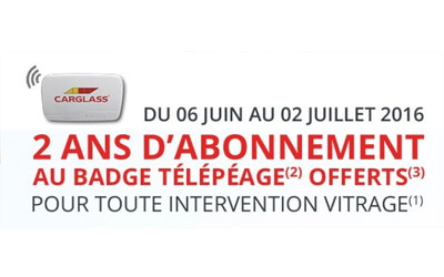 2 ans d’abonnement au télépéage badge offert