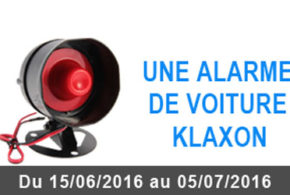 Alarme de voiture Klaxon