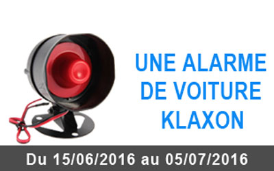 Alarme de voiture Klaxon