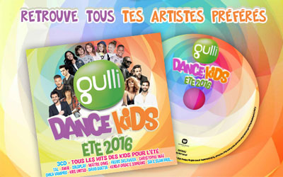 Albums CD jeunesse de la compilation Gulli dance kids 2016