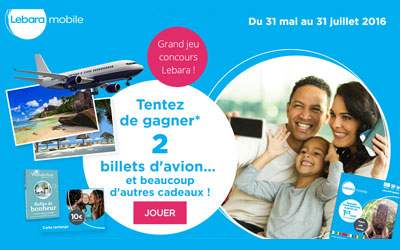 Billets d'avion AR (valeur unitaire 600 euros)