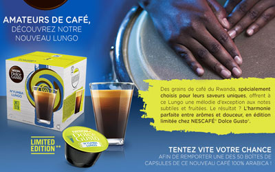 Boîtes de 16 capsules de café Dolce Gusto