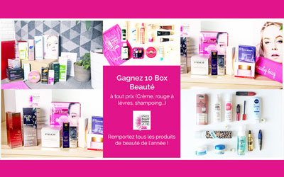 Box remplies de produits de beauté