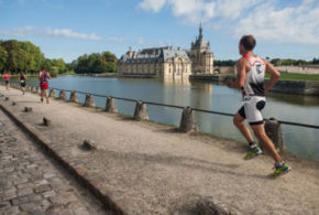 Dossards pour le triathlon du Château de Chantilly