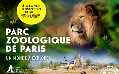 Invitation pour un petit-déjeuner en famille au parc zoologique