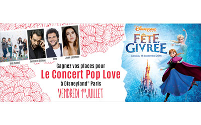 Invitations pour le concert Pop love Chérie FM