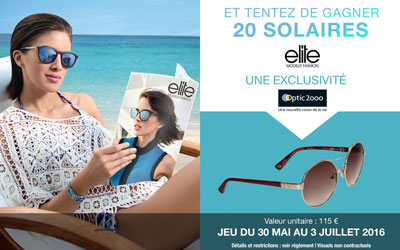 Paires de lunettes de soleil Elite