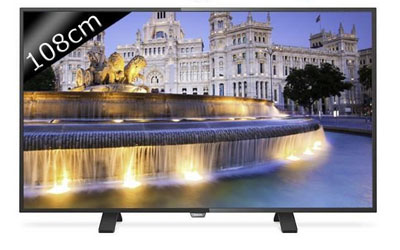 TV Philips LED Ultra HD 4K 108cm