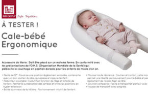 Test produit, Cale-bébé ergonomique Red Castle