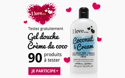 Test produit, Gel douche Crème de coco I love