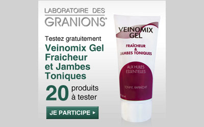 Test produit, Veinomix Gel Fraicheur et Jambes Toniques