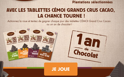 Un an de chocolats Cemoi