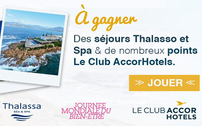 Week-ends thalasso pour 2 dans les clubs AccorHôtels