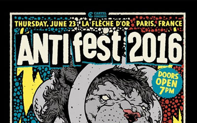 Invitations pour le concert ANTIfest 2016