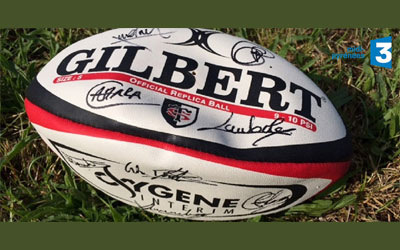 Ballon de rugby du Stade Toulousain