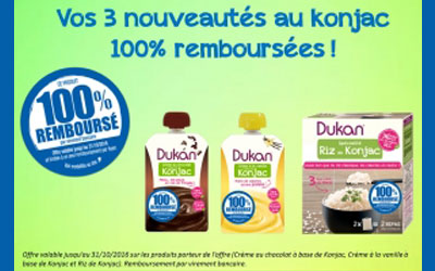 Dukan au konjac 100% remboursé