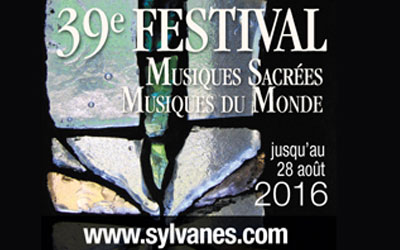 Invitations pour le festival "Musiques Sacrées"