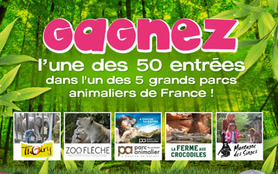 Invitations pour le zoo de La Flèche