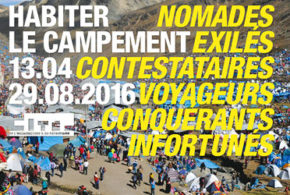 Invitations pour l'exposition Habiter le campement