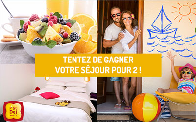 Séjour pour 2 dans un hôtel P'tit Dej-HOTEL au choix