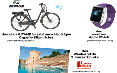 Week-ends, vélos électriques, montres connectés