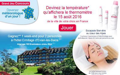 Gagnez un week-end pour 2 à l'hôtel Ermitage d'Evian-les-Bains