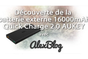 Batterie externe 16000mAh Quick Charge 2.0 Aukey
