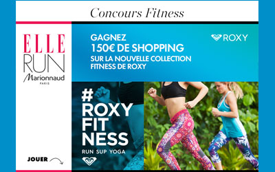 Bon d'achat Roxy Fitness de 150 euros