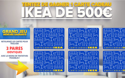 Carte cadeau IKEA DE 500€