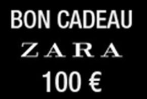 Cartes cadeau Zara de 100 euro