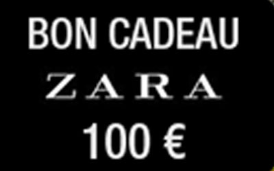 Cartes cadeau Zara de 100 euro