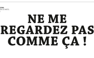 Invitations pour la pièce Ne me regardez pas comme ça