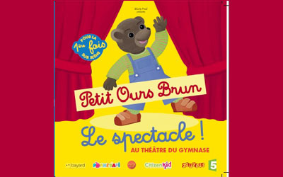 Invitations pour le spectacle pour enfants Petit Ours Brun