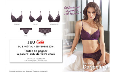 Parures de lingerie Darjeeling