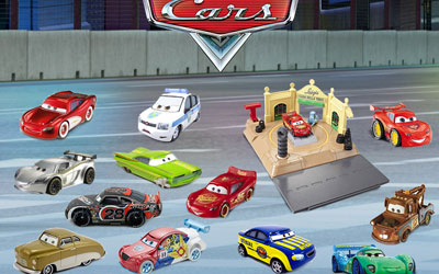 Petites voitures de la collection Cars