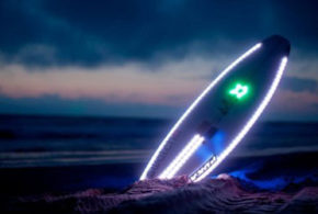Planche de surf à leds