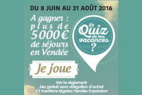 Séjours pour 2 à 5 personnes en Vendée