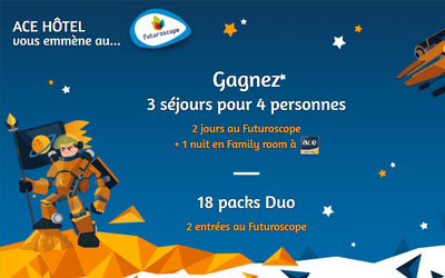 Séjours pour 4 personnes au parc du Futuroscope de Poitiers